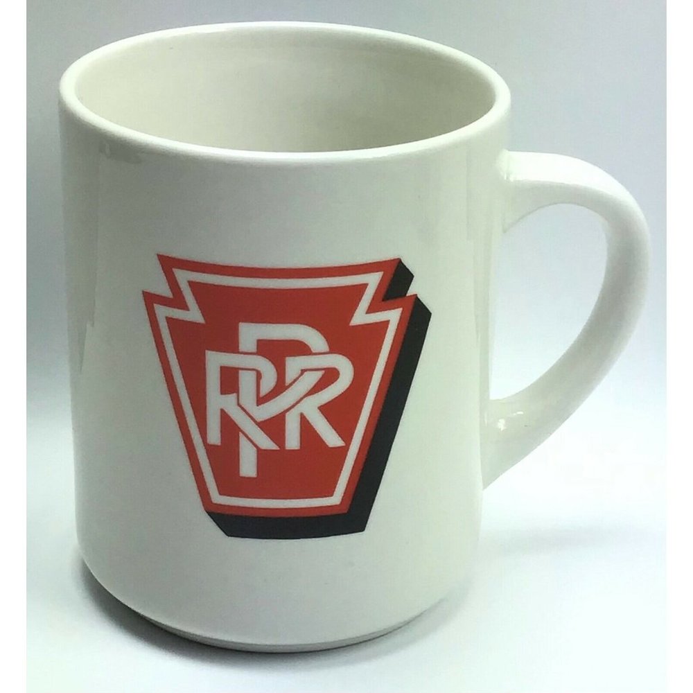 PRR Pennsylvania Railroad Logo Train Transportation Souvenir Coffee Mug / Linyi